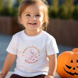 Toddler's Cute Pink Ghost Mama's Little Boo Toddler T-Shirt