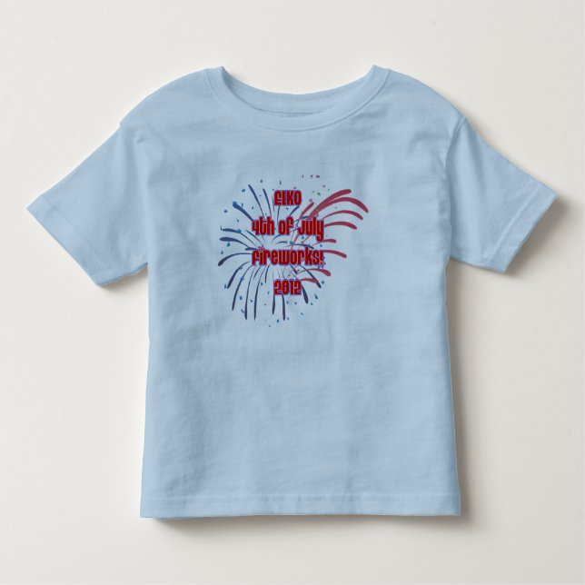 Toddler's Elko Fireworks All Around Toddler T-Shirt (Front)