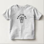 Toddlers English Half-pint long-sleeve T-shirt<br><div class="desc">Toddler sized Imperial half-pint T-shirt with crown verification seal. Order as-is,  or customise it with a different shirt style or colour.</div>