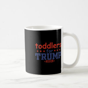 Toddlers For Trump Kids Trump 2025 Funny Trump Kid Coffee Mug