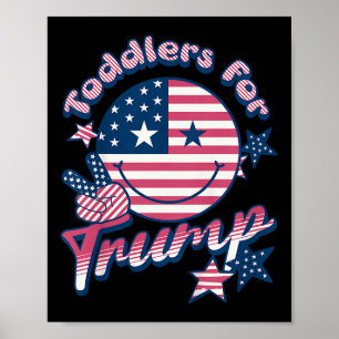 Toddlers For Trump Tiny Patriots Poster