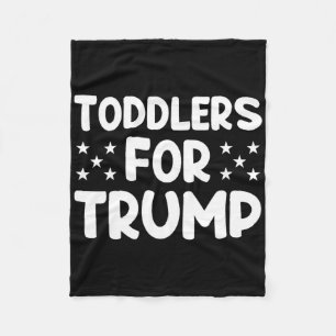Toddlers For Trump Us President Election Trump 202 Fleece Blanket