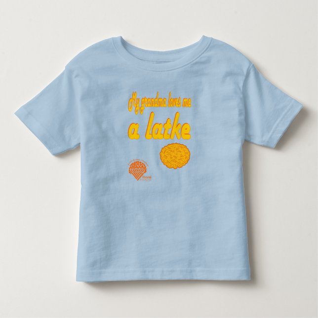 Toddlers' Hanukkah Shirt - "Grandma loves me..." (Front)