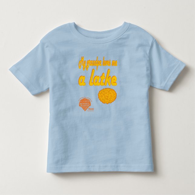 Toddlers' Hanukkah Shirt - "Grandpa loves me..." (Front)