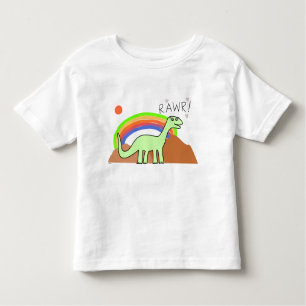 Toddlers Rainbow Rawr Shirts