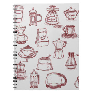 Todo para un Café y de colour café Notebook