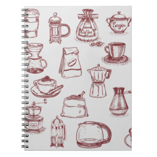 Todo para un Café y de colour café Notebook