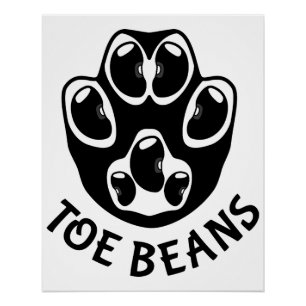 Toe Beans - Black Beans Poster