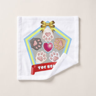 TOE BEANS -kitty paw pads- Wash Cloth