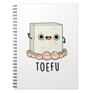 Toe-fu Funny Tofu Pun  Notebook