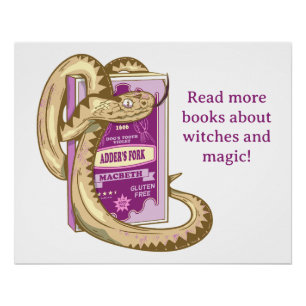 Toe of Frog Witches Spell Shakespeare Poster