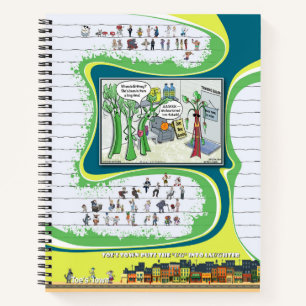 Toe’s Town Comic Spiral Notebook