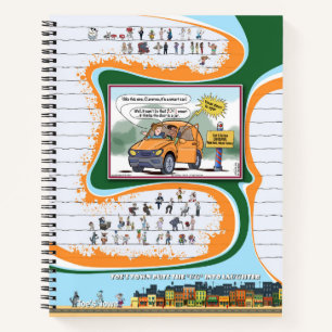 Toe’s Town Comic Spiral Notebook