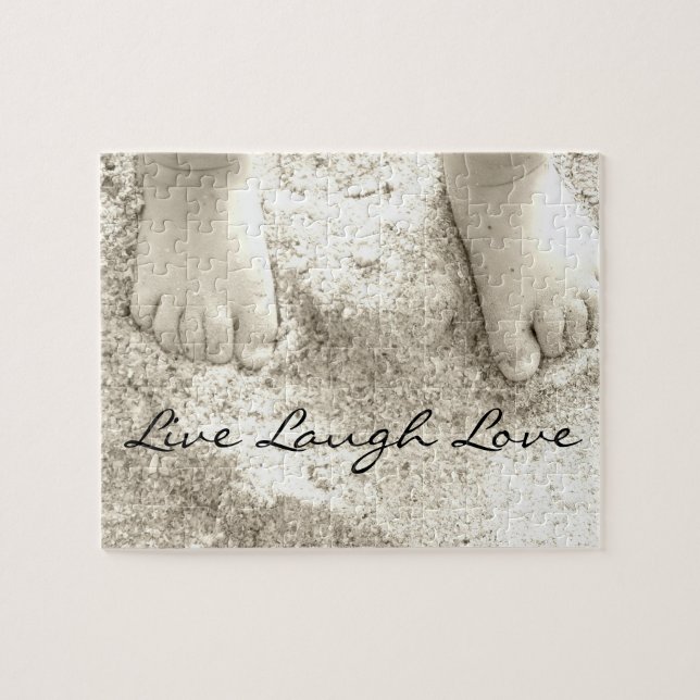 Toes In The Sand Picture Jigsaw Puzzle (Horizontal)