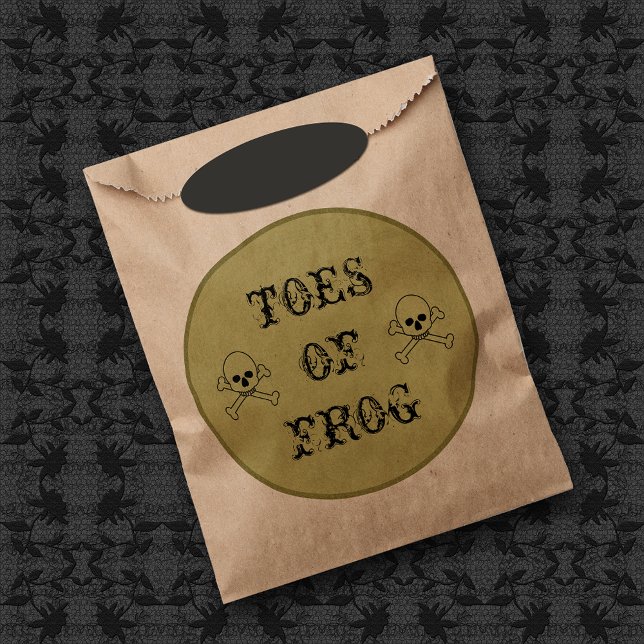 Toes Of Frog Witch's Potion Label Favour Bags (Creator Uploaded)