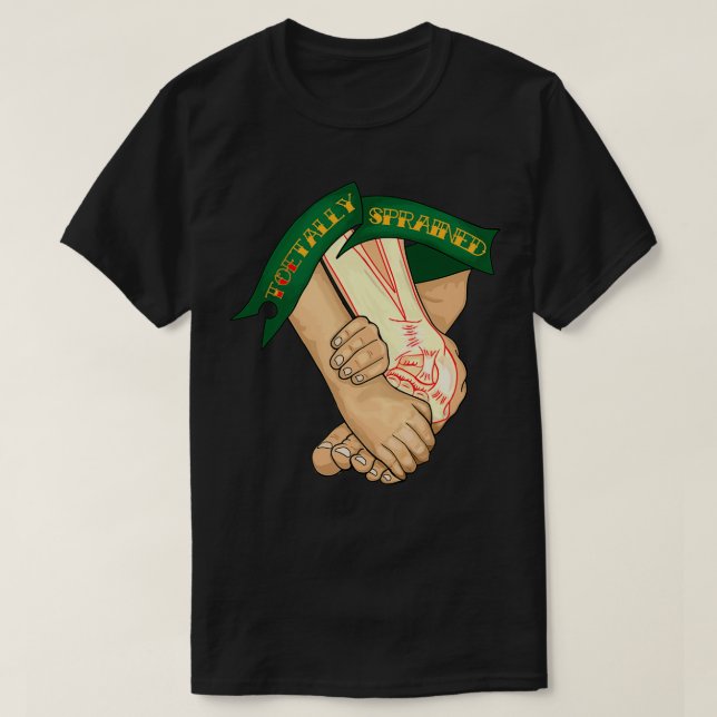 TOEtally Sprained Toe Hold T-Shirt (Design Front)
