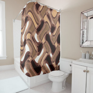 Toffee & Caramel Shower Curtain