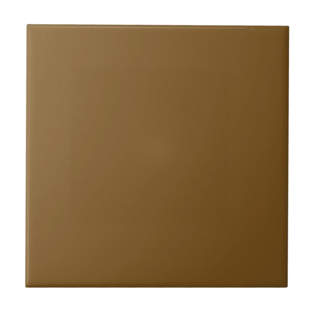 Toffee Crunch Solid Colour | Classic Elegant Tile (Front)