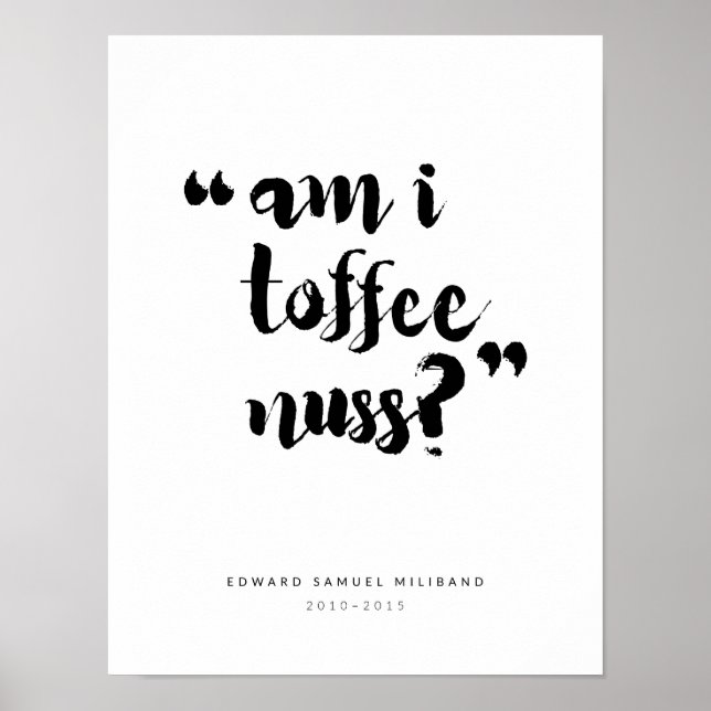 "Toffee" Ed Miliband Best Moments Collection 2/3 Poster (Front)