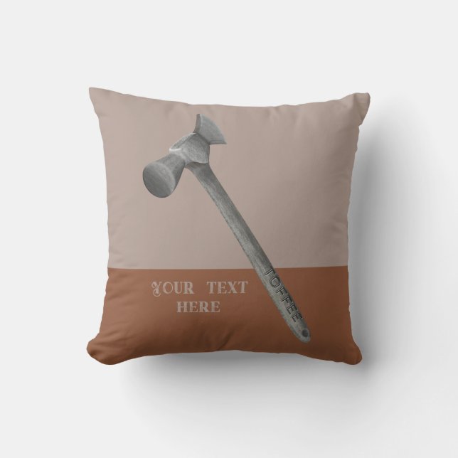 Toffee hammer illustration cushion (Front)