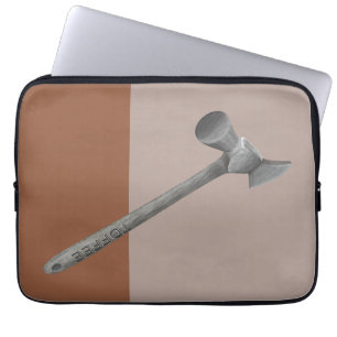 Toffee hammer illustration laptop sleeve