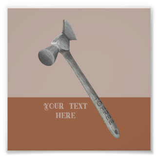 Toffee hammer illustration photo print