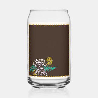 Toffee Rose Can Glass