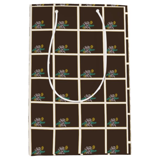 Toffee Rose Medium Gift Bag (Front)