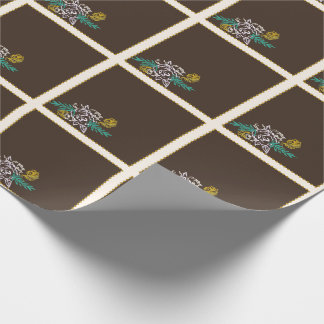 Toffee Rose Wrapping Paper