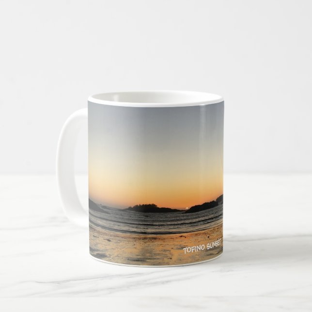 Tofino, BC - Sunset in October Coffee Mug (Front Left)