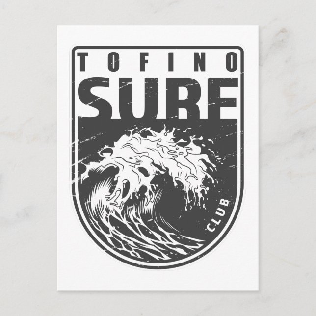 Tofino Surf Club Canada Emblem Postcard (Front)