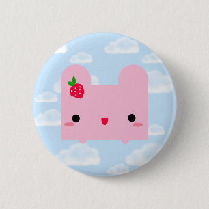 Tofu Bunny 6 Cm Round Badge