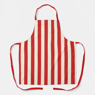 Tofu Cream Postbox Red Stripes Apron