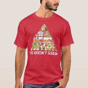 Tofu Doesn't Scream  Vegetable Vegetarian Plant Fu T-Shirt