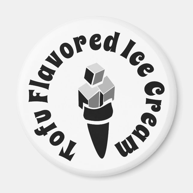 Tofu Flavoued Ice Cream Magnet (Front)