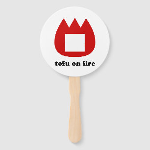 📛 tofu on fire hand fan