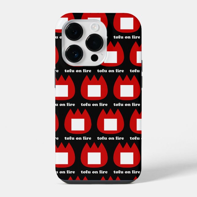 📛 tofu on fire iPhone case (Back)
