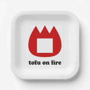 📛 tofu on fire paper plate