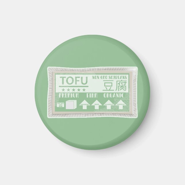 Tofu Pop art food packaging Magnet (Front)
