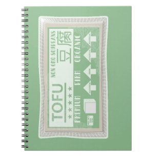 Tofu Pop art food packaging Notebook