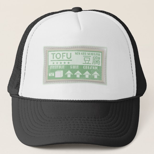 Tofu Pop art food packaging Trucker Hat (Front)
