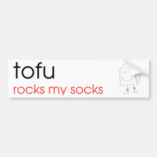 Tofu Rocks My Socks - Bumper Sticker