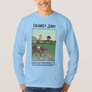 Tofurkey-Jerky Long-Sleeved Men's T-Shirt