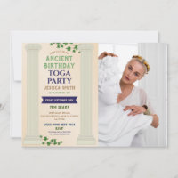 Toga Party Birthday Roman Ivy Scroll Ancient Photo