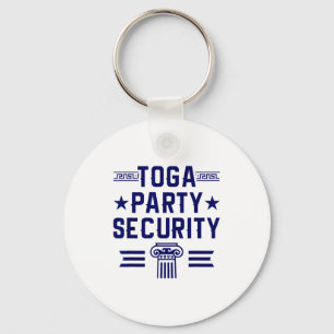 Toga Party Security - Funny Toga Party Costume  Key Ring
