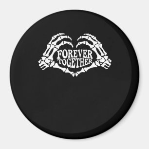 Together A Heart Made Of Skeleton Hands Classic Magnet