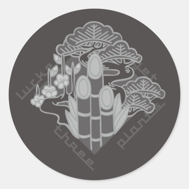 together an auspicious grouping classic round sticker (Front)