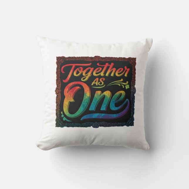 Together As One Cushion (Front)