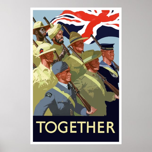 Together -- British Empire WW2 Poster (Front)