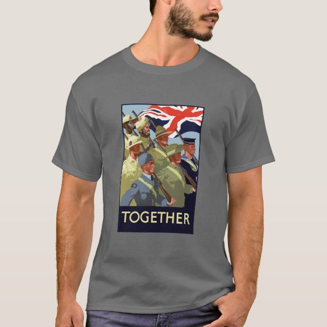 Together -- British Empire WW2 T-Shirt (Front)
